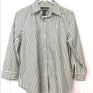 ‼️Final clearance‼️ RL M  stripe blouse